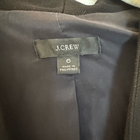 J.CREW Black going out blazer size 6 - Picture 3 of 3